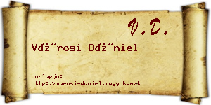 Városi Dániel névjegykártya