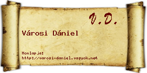 Városi Dániel névjegykártya